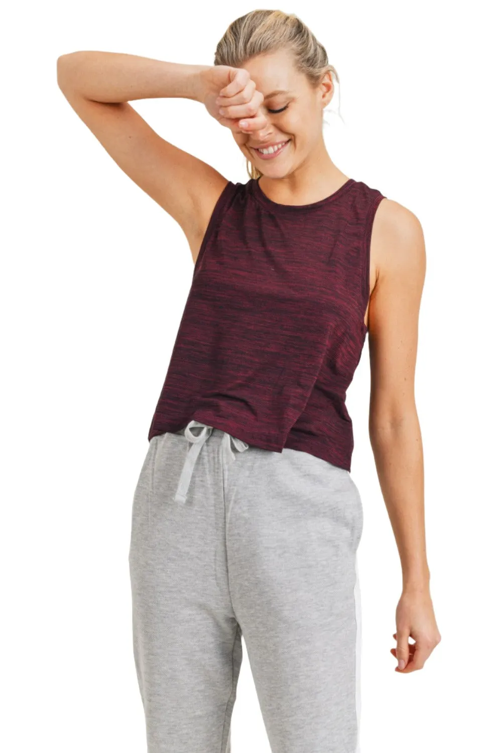 Zweifarbiges Essential Racerback Tanktop (AT3089)