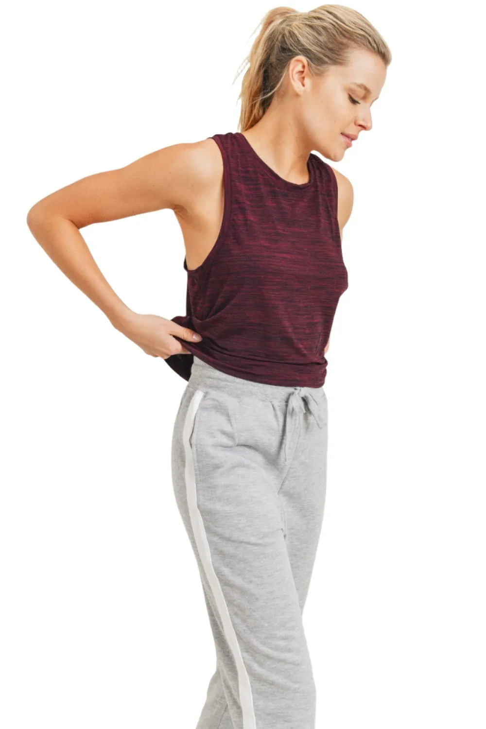 Zweifarbiges Essential Racerback Tanktop (AT3089)