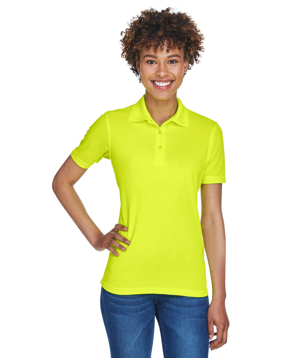 UltraClub 8210L Damen Cool & Dry Mesh Piqué-Polo
