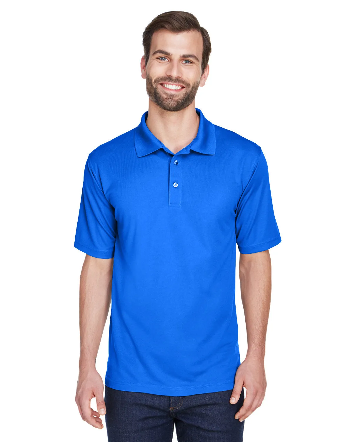 UltraClub 8210T Herren Lang Cool & Dry Mesh Piqué Polo