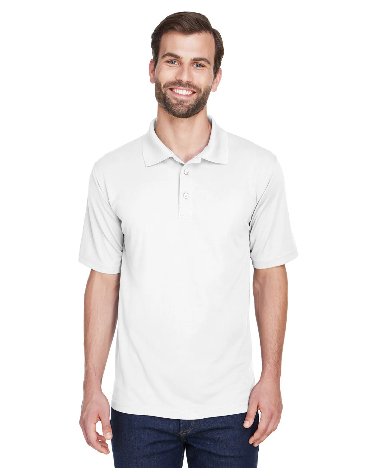UltraClub 8210T Herren Lang Cool & Dry Mesh Piqué Polo