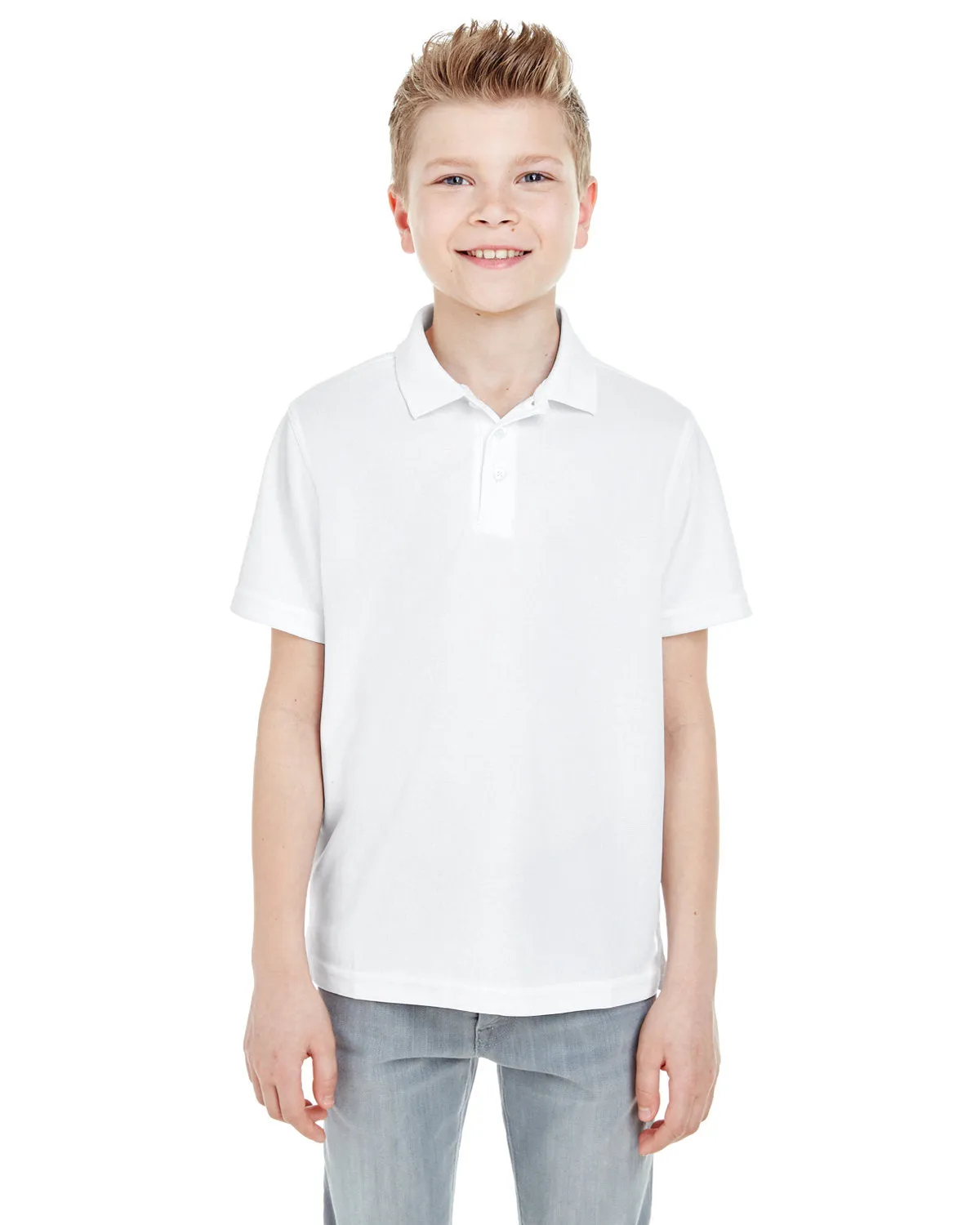 UltraClub 8210Y Jugendliches Cool & Dry Mesh PiquPolo