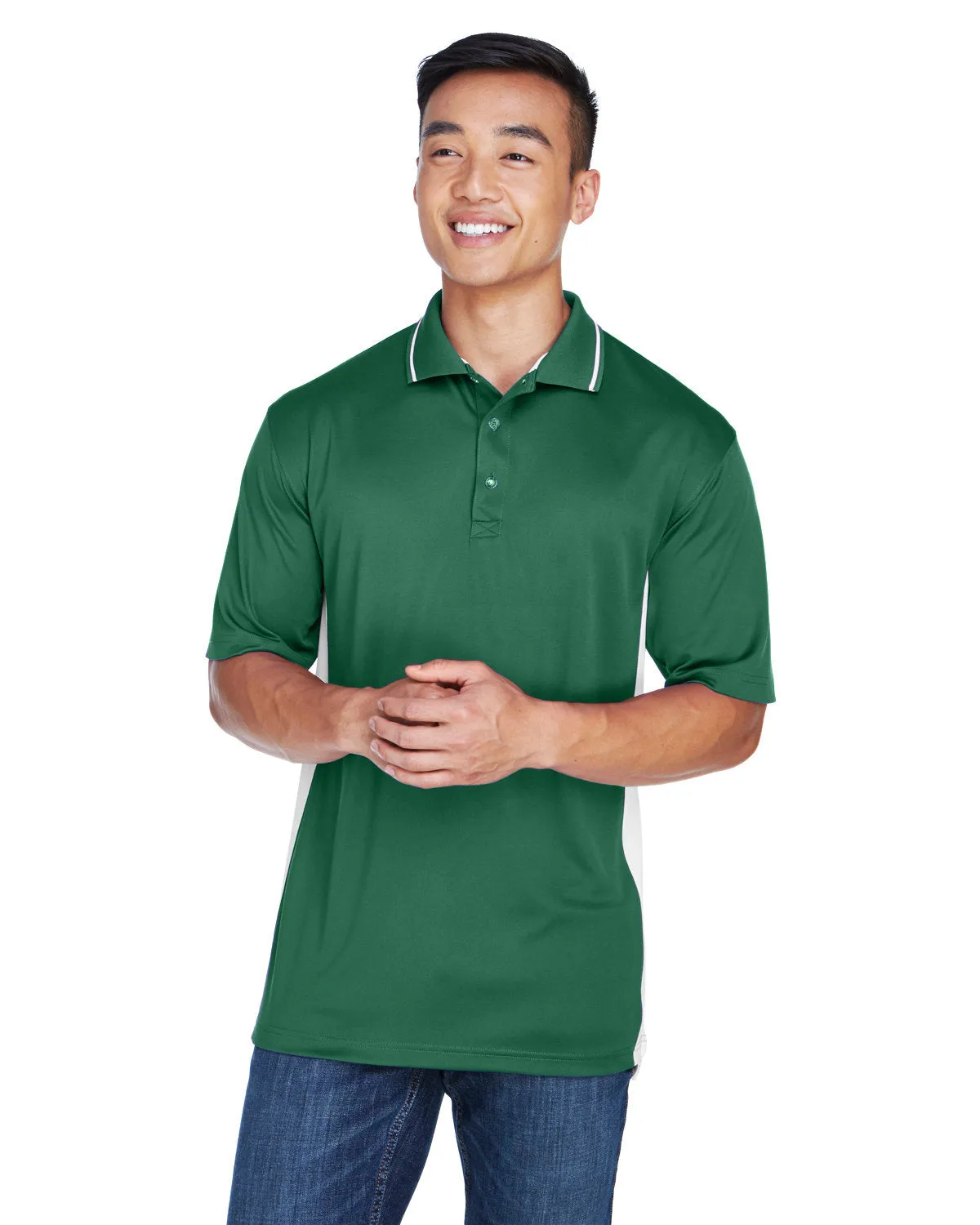 UltraClub 8406 Herren Cool & Dry Sport Polo in Zweifarben