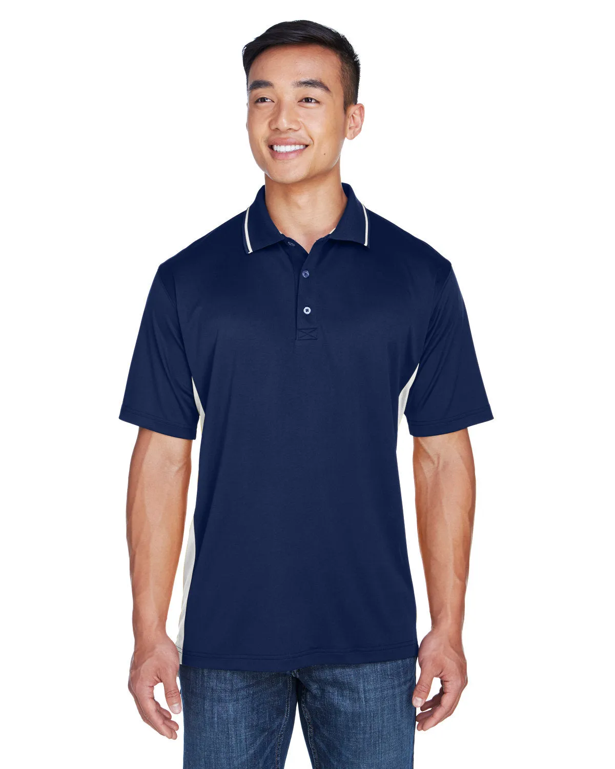 UltraClub 8406 Herren Cool & Dry Sport Polo in Zweifarben