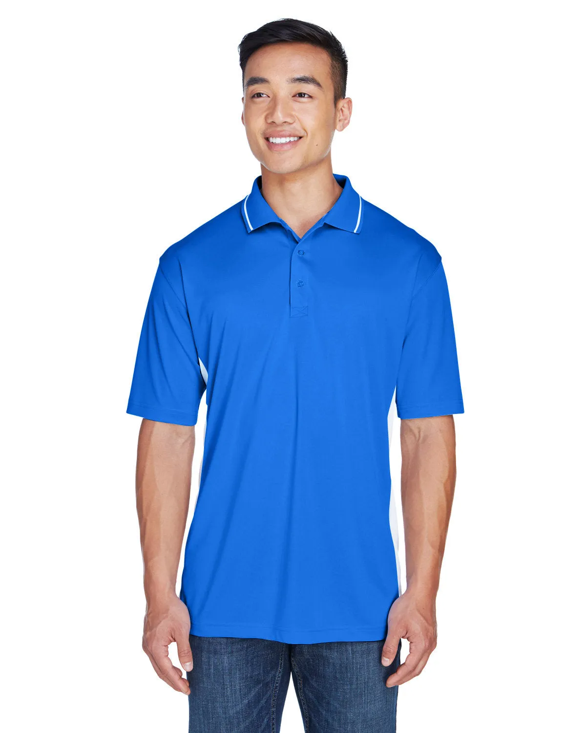 UltraClub 8406 Herren Cool & Dry Sport Polo in Zweifarben