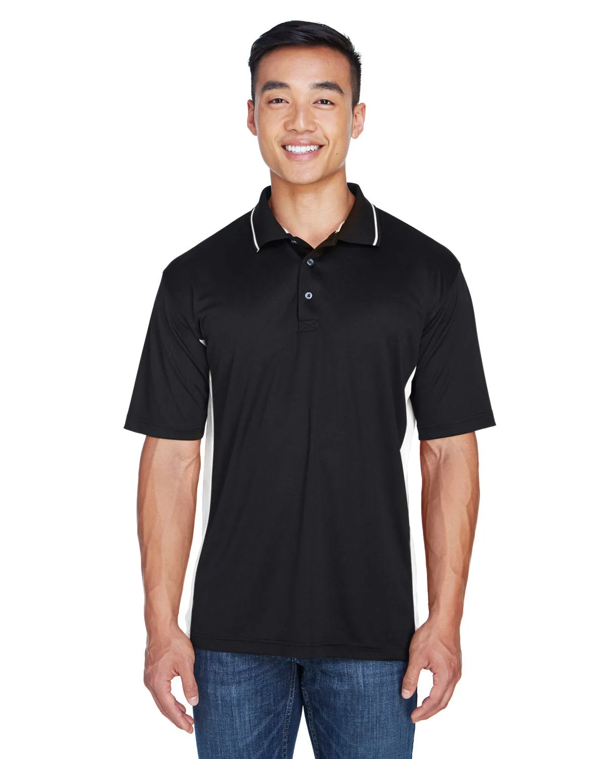 UltraClub 8406 Herren Cool & Dry Sport Polo in Zweifarben