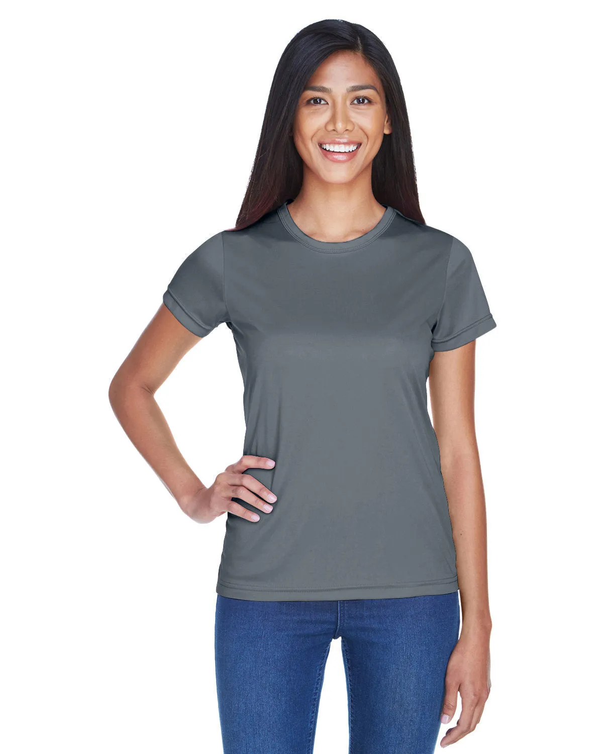 UltraClub 8420L Damen Cool & Dry Sport Performance Interlock-T-Shirt