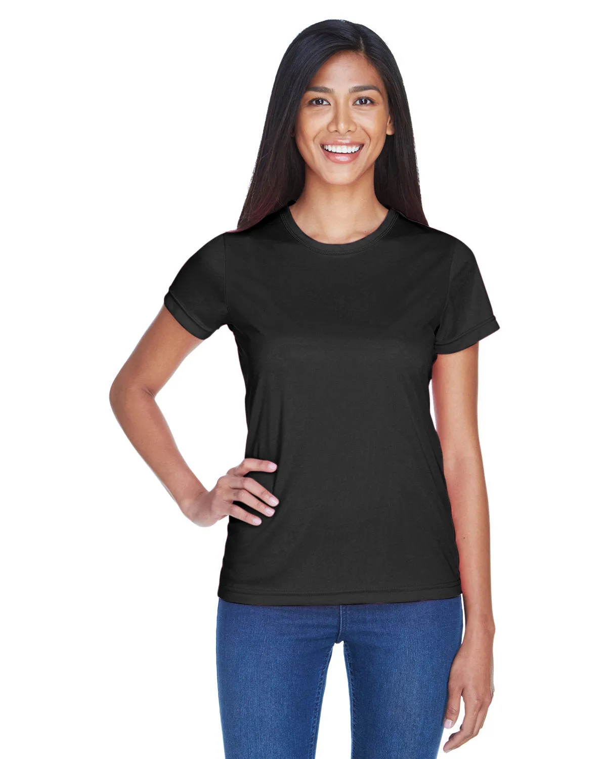 UltraClub 8420L Damen Cool & Dry Sport Performance Interlock-T-Shirt