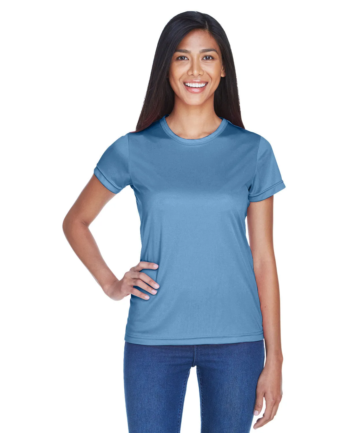 UltraClub 8420L Damen Cool & Dry Sport Performance Interlock-T-Shirt