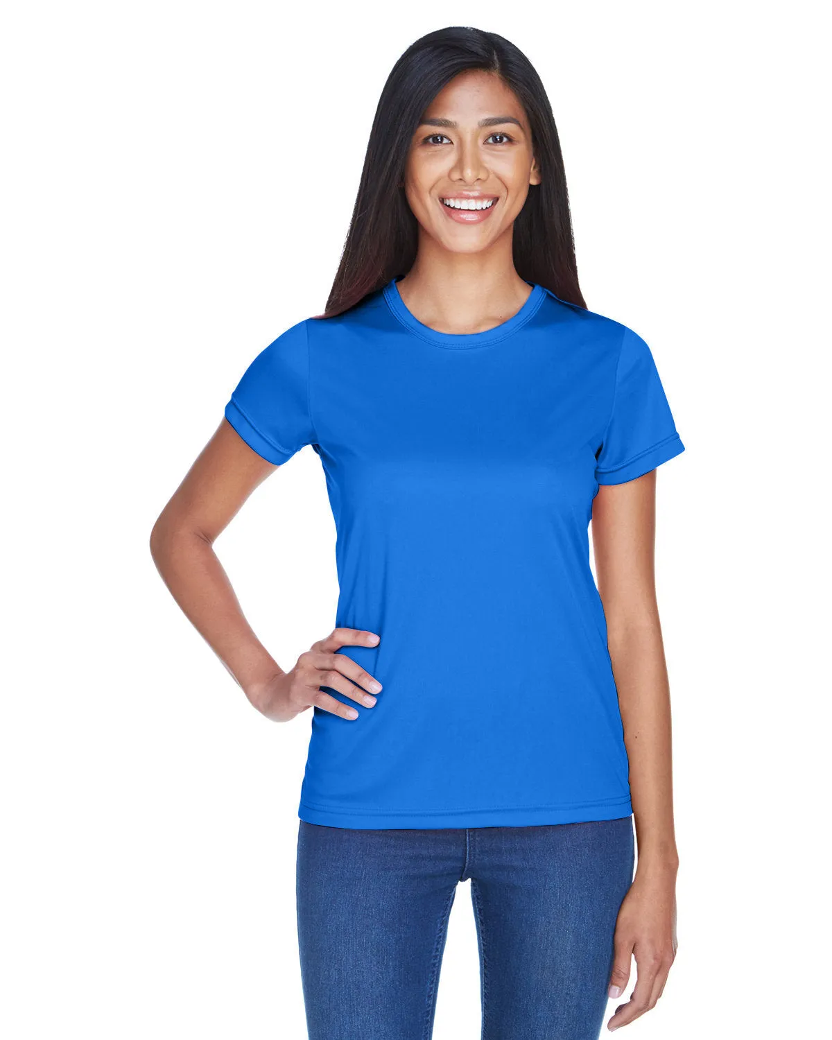 UltraClub 8420L Damen Cool & Dry Sport Performance Interlock-T-Shirt