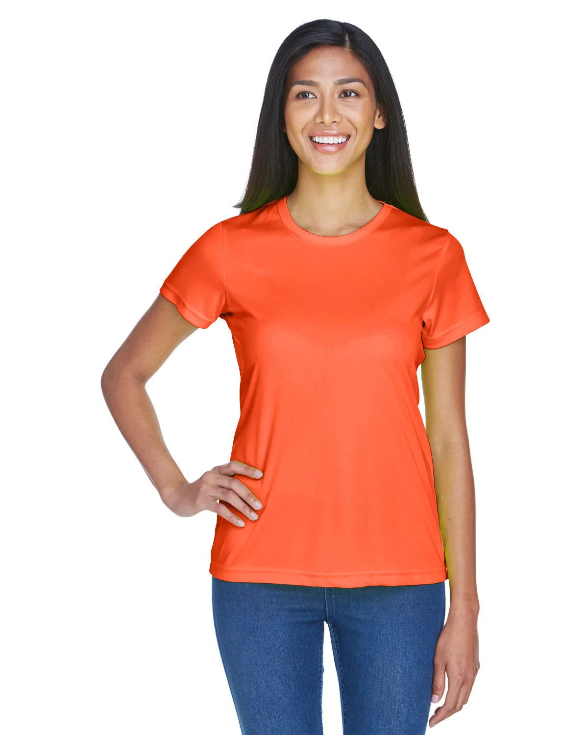 UltraClub 8420L Damen Cool & Dry Sport Performance Interlock-T-Shirt