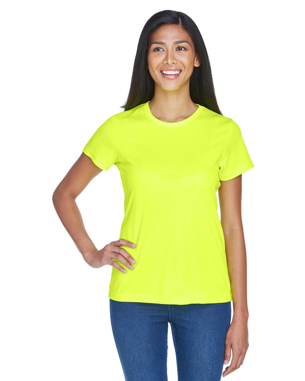 UltraClub 8420L Damen Cool & Dry Sport Performance Interlock-T-Shirt