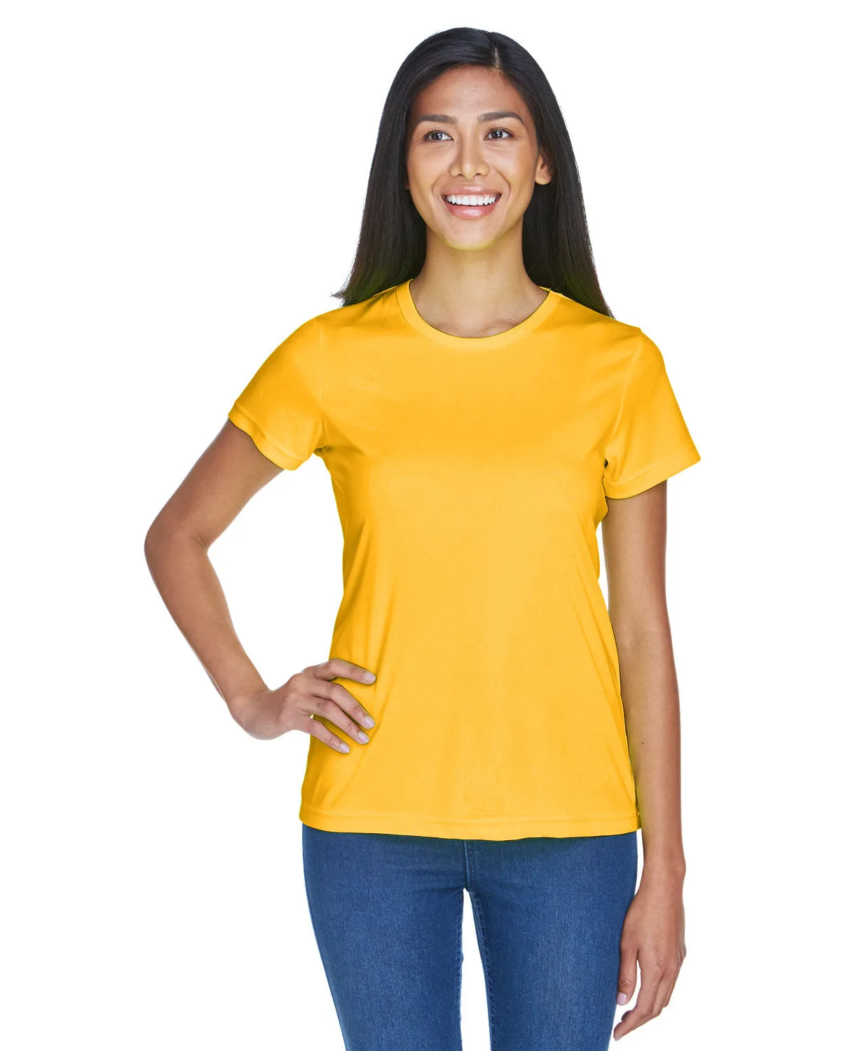 UltraClub 8420L Damen Cool & Dry Sport Performance Interlock-T-Shirt