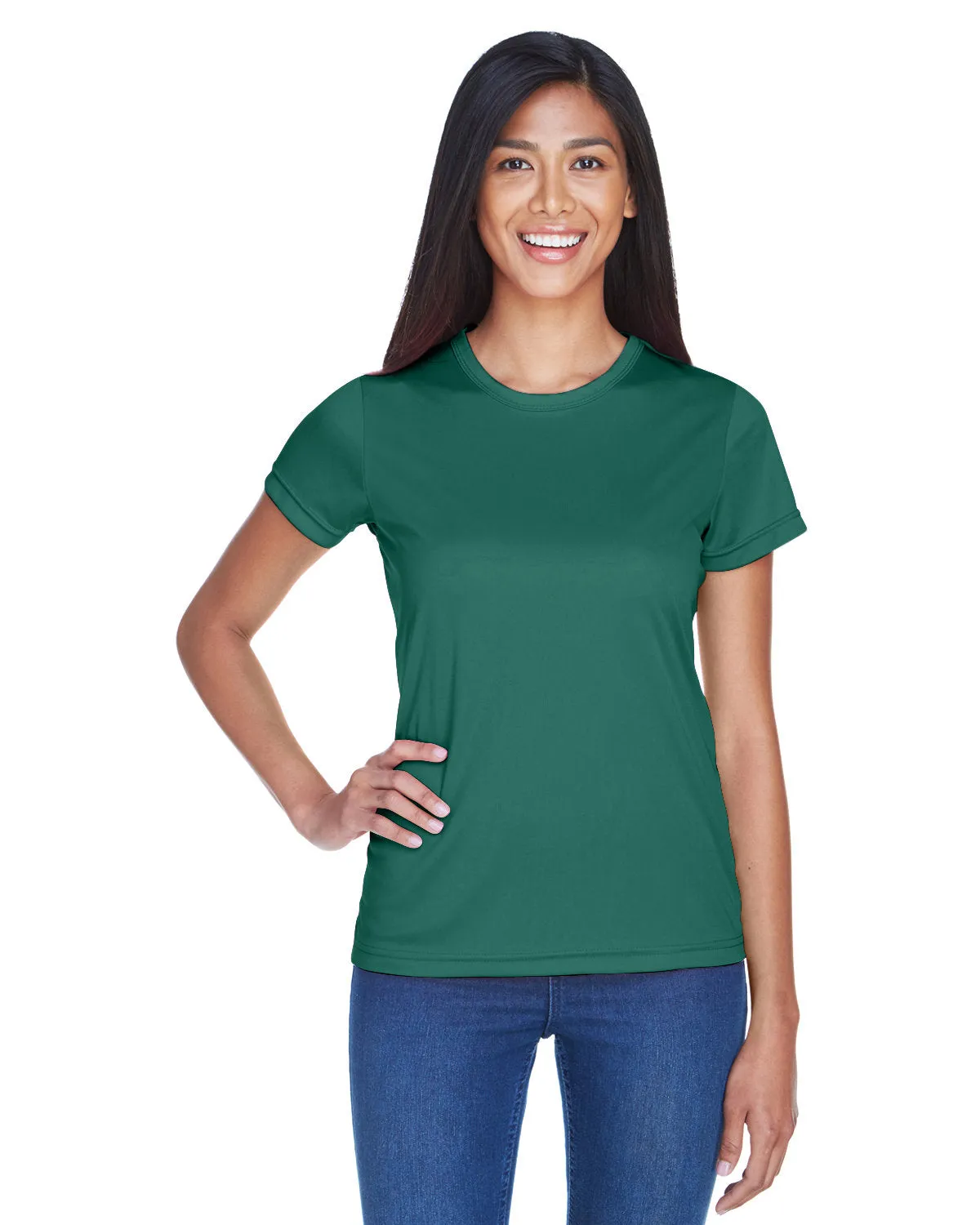 UltraClub 8420L Damen Cool & Dry Sport Performance Interlock-T-Shirt