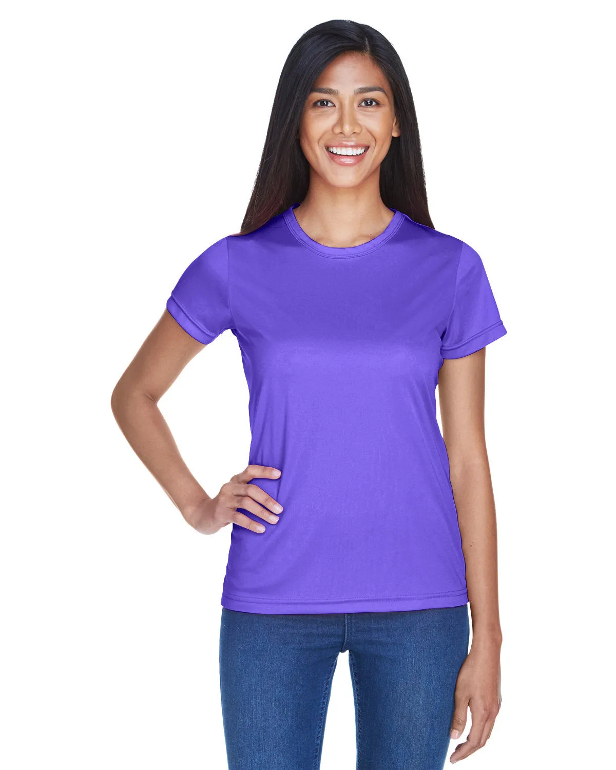 UltraClub 8420L Damen Cool & Dry Sport Performance Interlock-T-Shirt