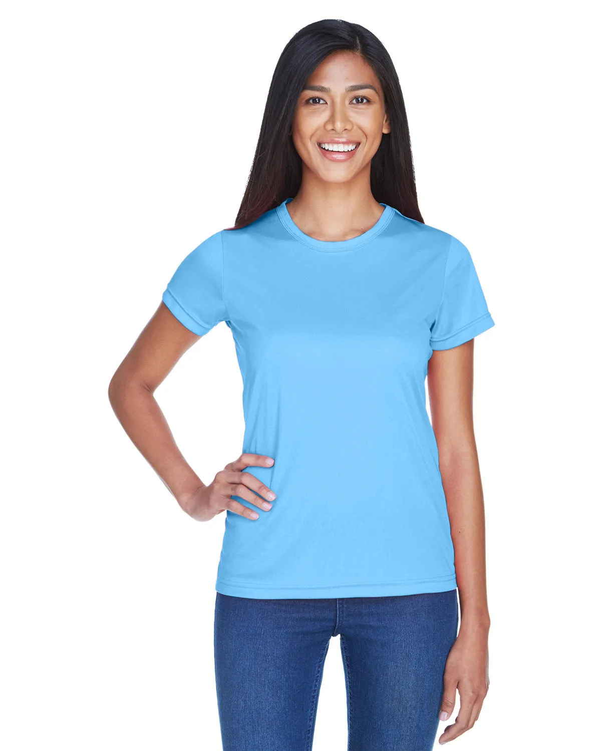 UltraClub 8420L Damen Cool & Dry Sport Performance Interlock-T-Shirt