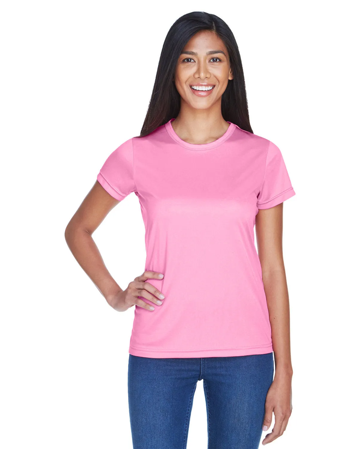 UltraClub 8420L Damen Cool & Dry Sport Performance Interlock-T-Shirt