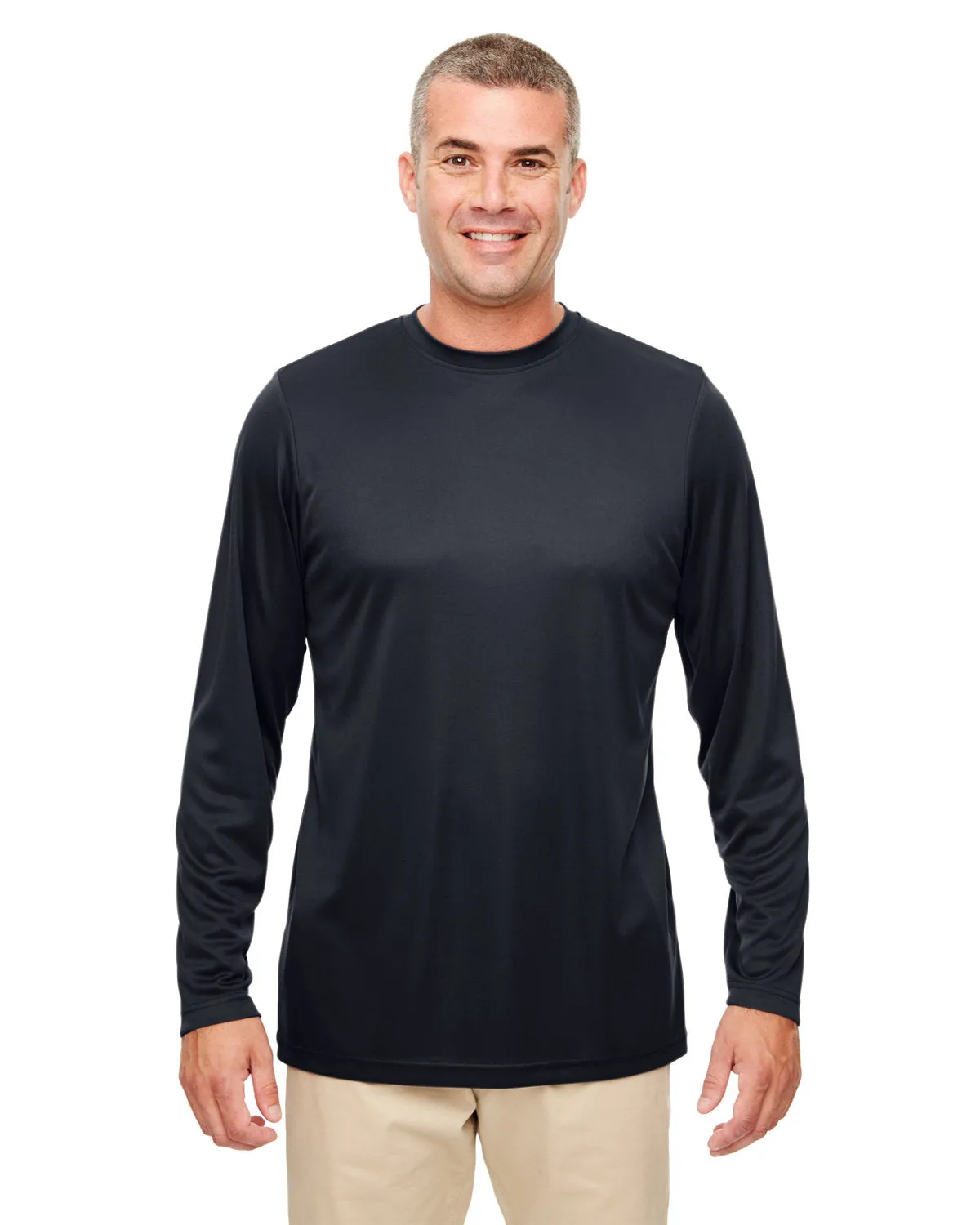 UltraClub 8622 Herren Cool & Dry Performance Langarm-Shirt