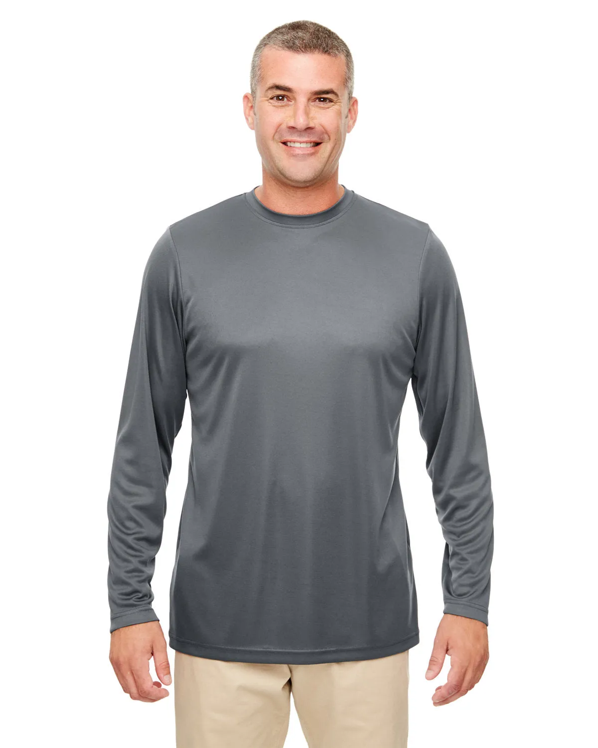 UltraClub 8622 Herren Cool & Dry Performance Langarm-Shirt