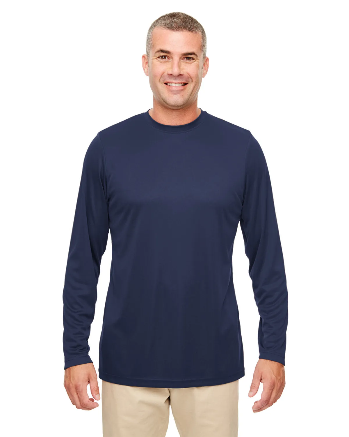 UltraClub 8622 Herren Cool & Dry Performance Langarm-Shirt