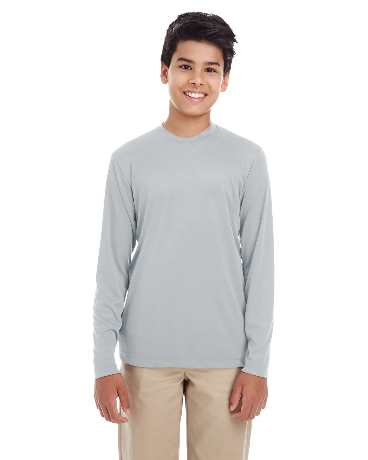 UltraClub 8622Y Jugendliches Cool & Dry Performance Langarm-Shirt