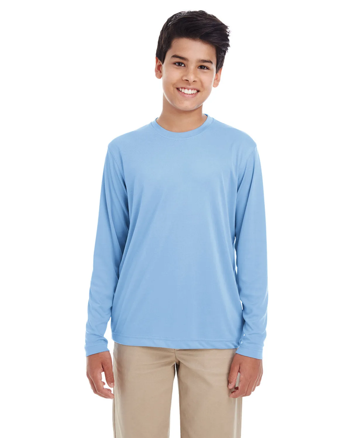 UltraClub 8622Y Jugendliches Cool & Dry Performance Langarm-Shirt