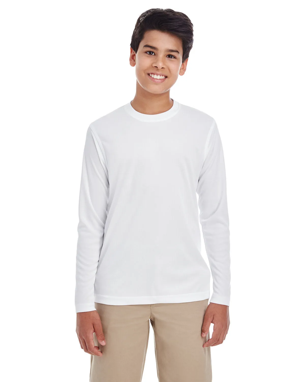 UltraClub 8622Y Jugendliches Cool & Dry Performance Langarm-Shirt