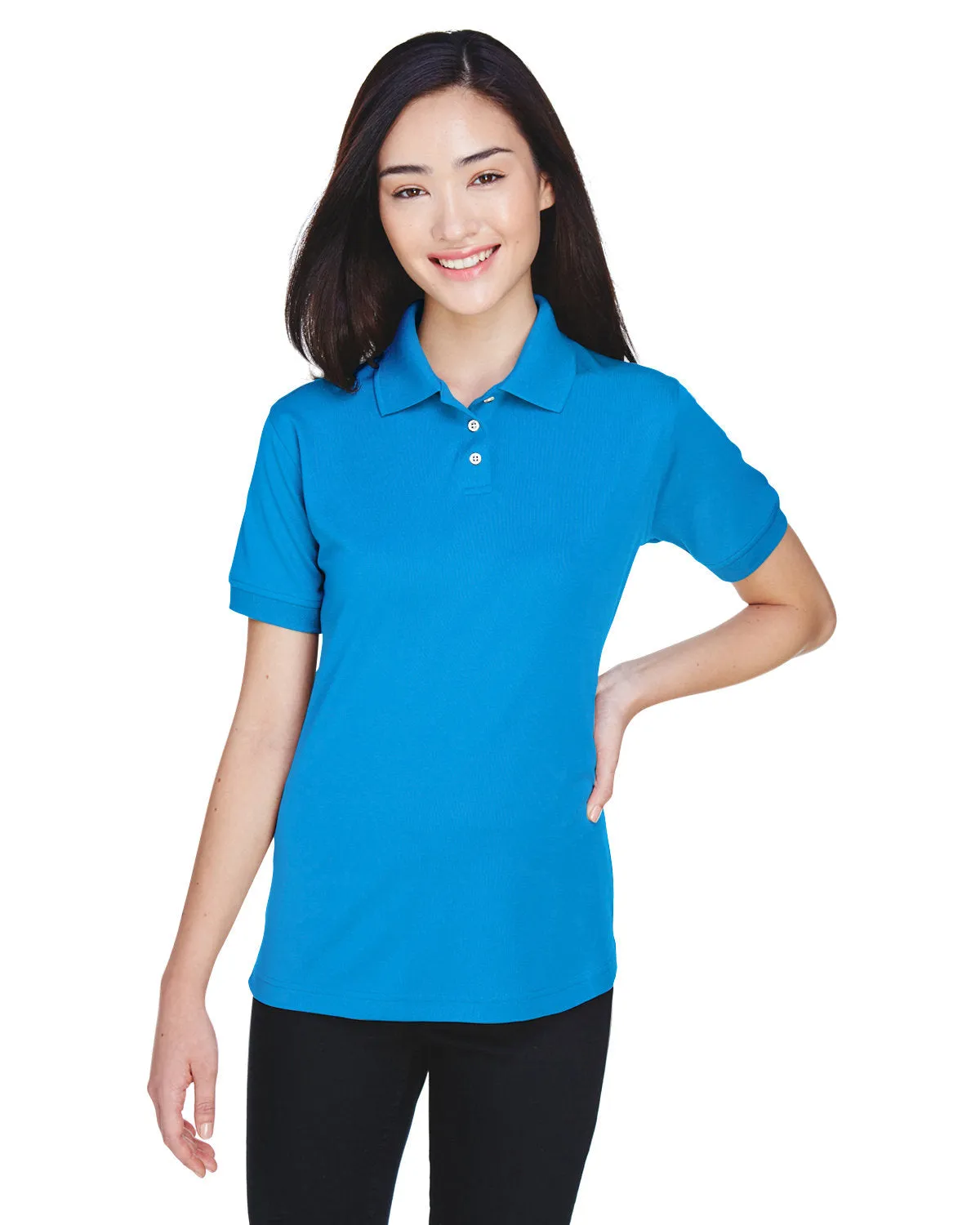 UltraClub U8315L Damen Platinum Performance Piqué Polo mit TempControl-Technologie