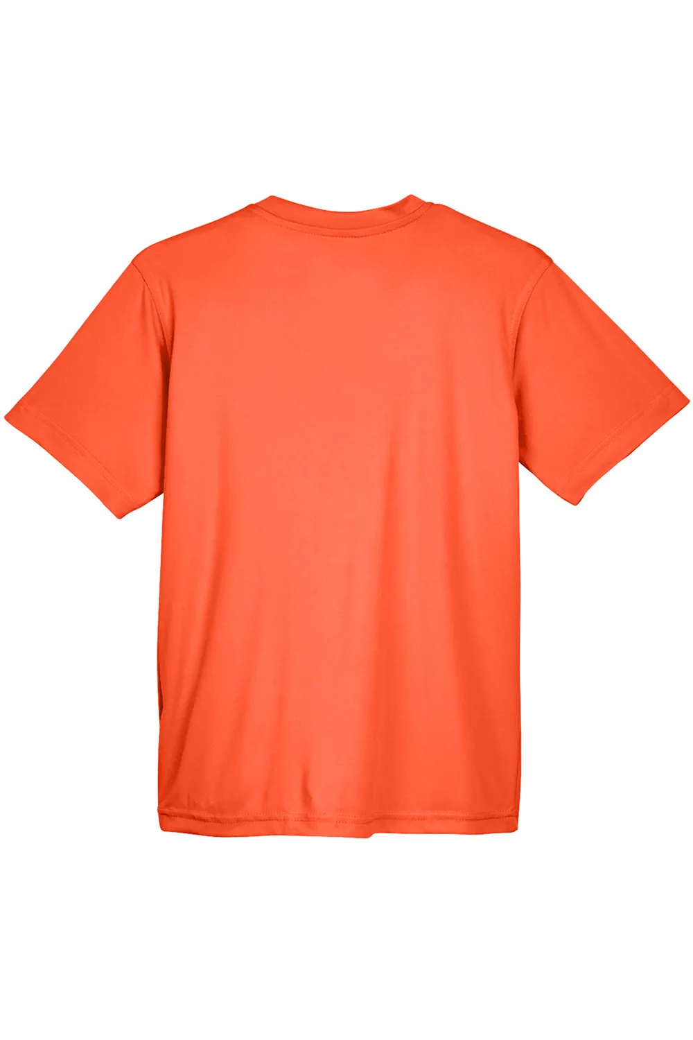 UltraClub Jugend Cool & Dry Performance Feuchtigkeitstransportierendes Kurzarm-Crewneck T-Shirt - Orange