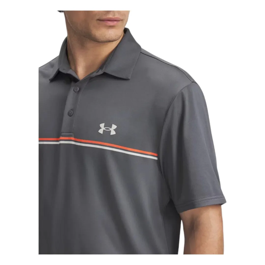 Under Armour Playoff 3.0 Streifen Golf Polohemd 1378676