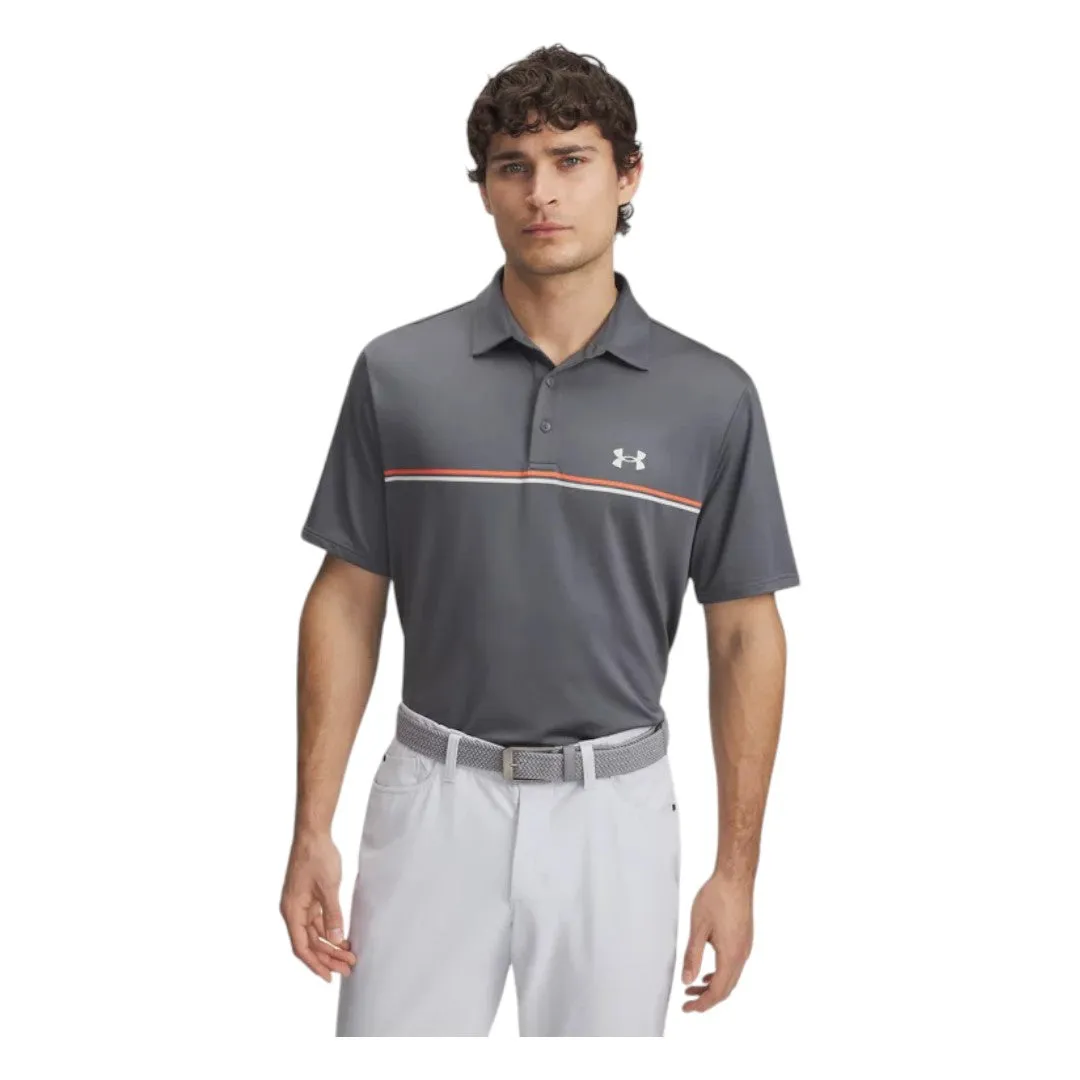 Under Armour Playoff 3.0 Streifen Golf Polohemd 1378676