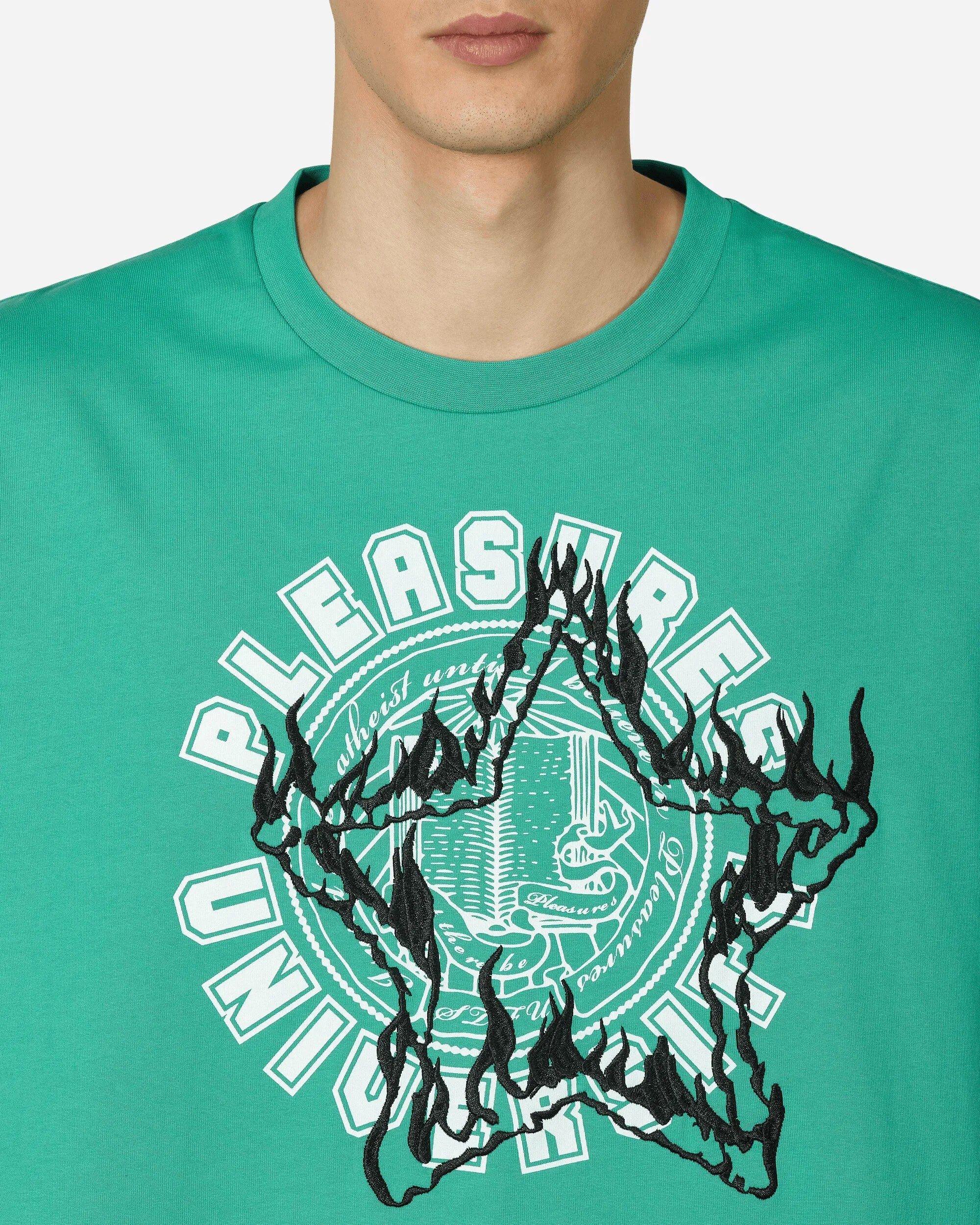 Universitäts Schwergewicht T-Shirt Grün