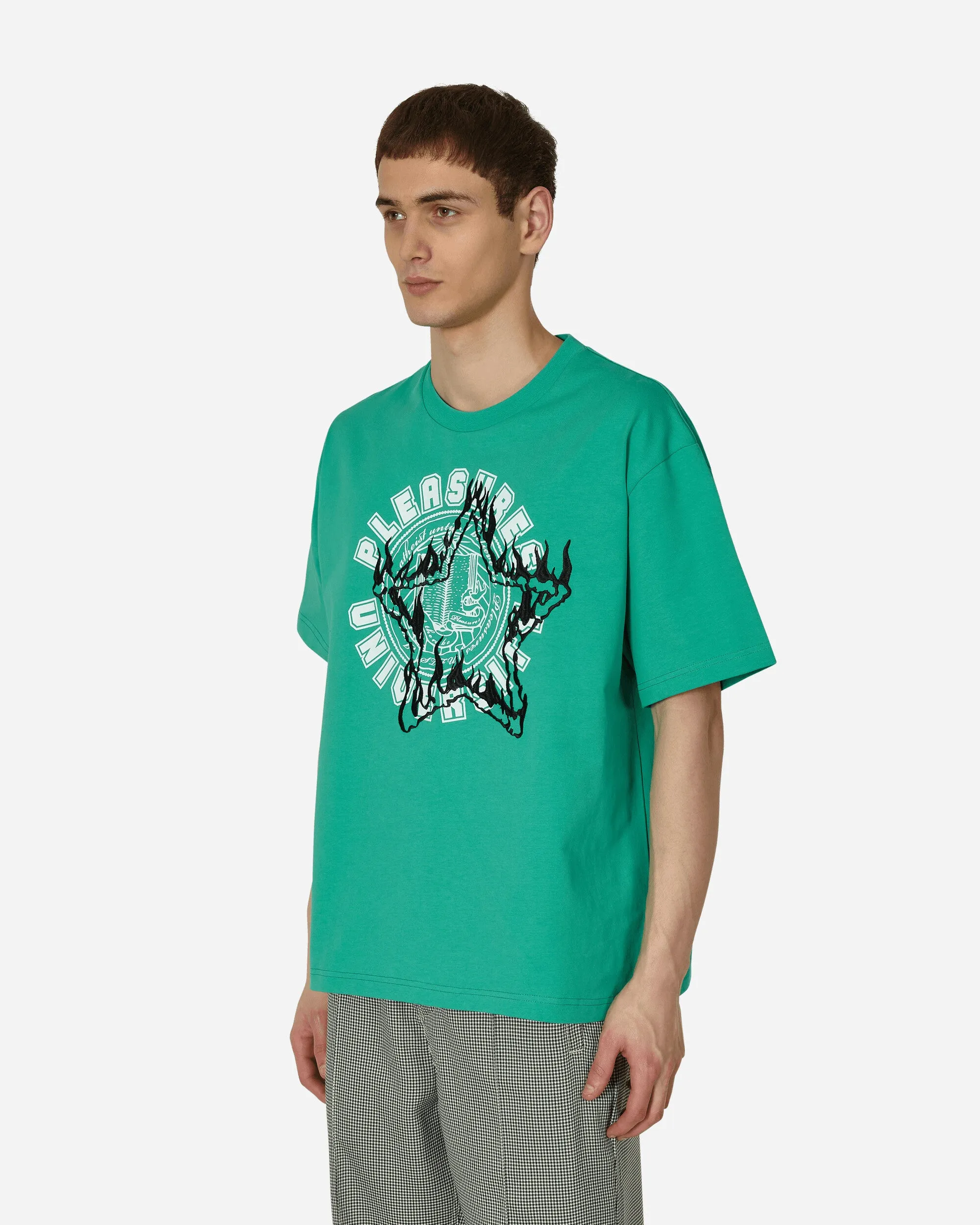Universitäts Schwergewicht T-Shirt Grün