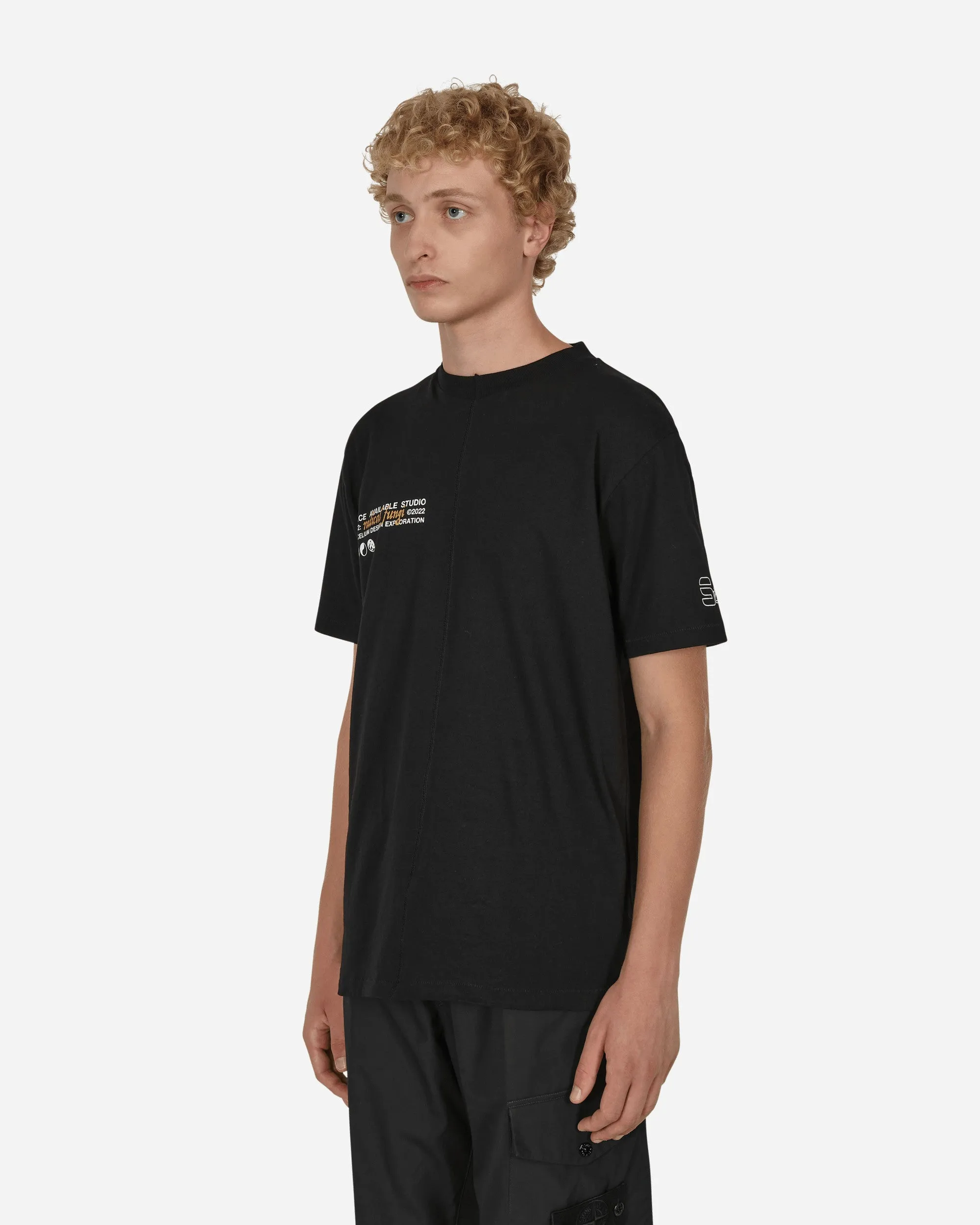 Upgecyceltes Case Study T-Shirt Schwarz