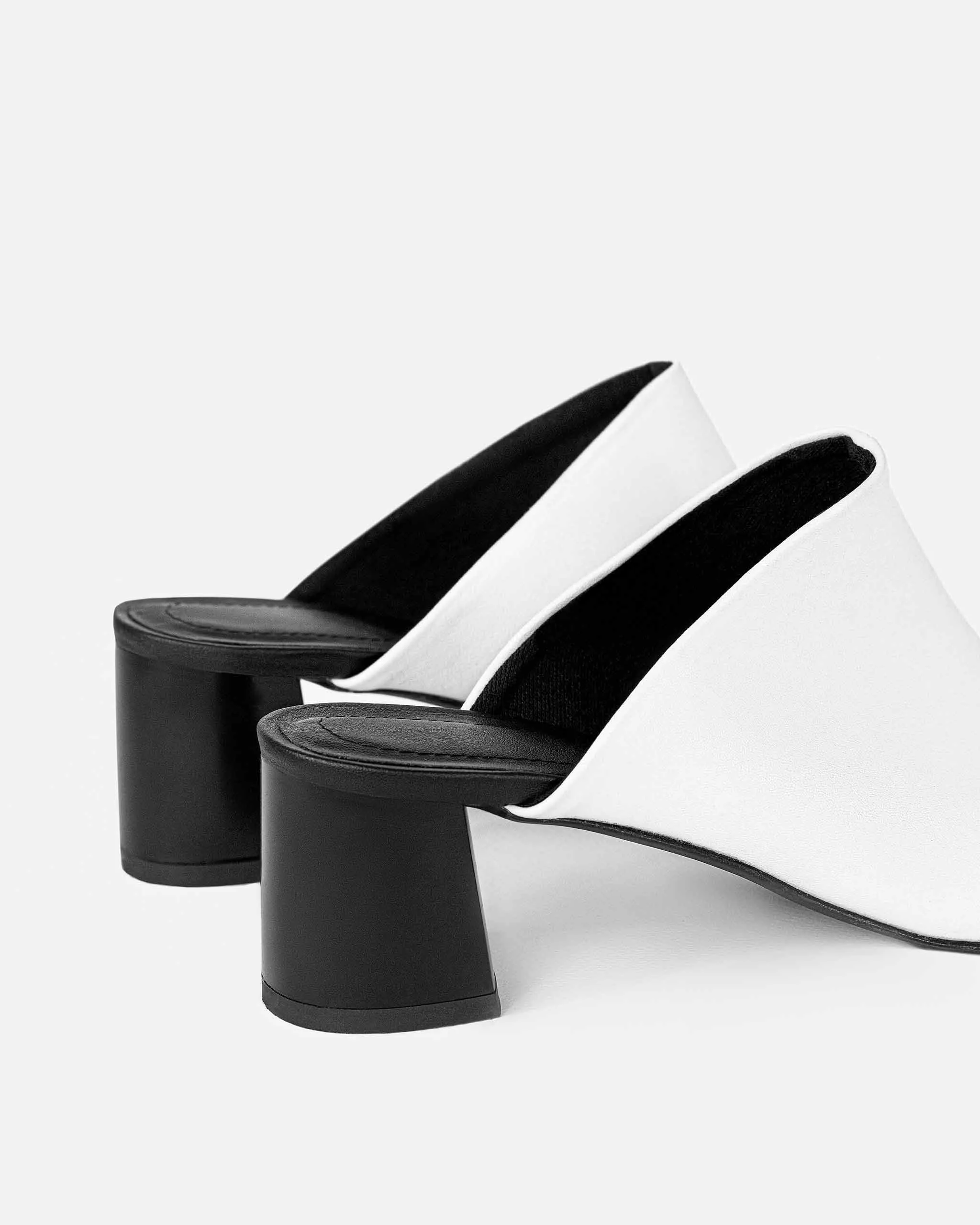Uptown Desserto® Kaktusleder Vegane Mules | Weiß