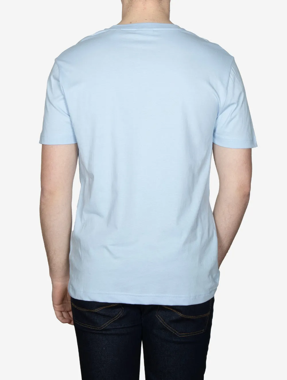 USA Sailing Print Graphic T-Shirt Frisches Blau