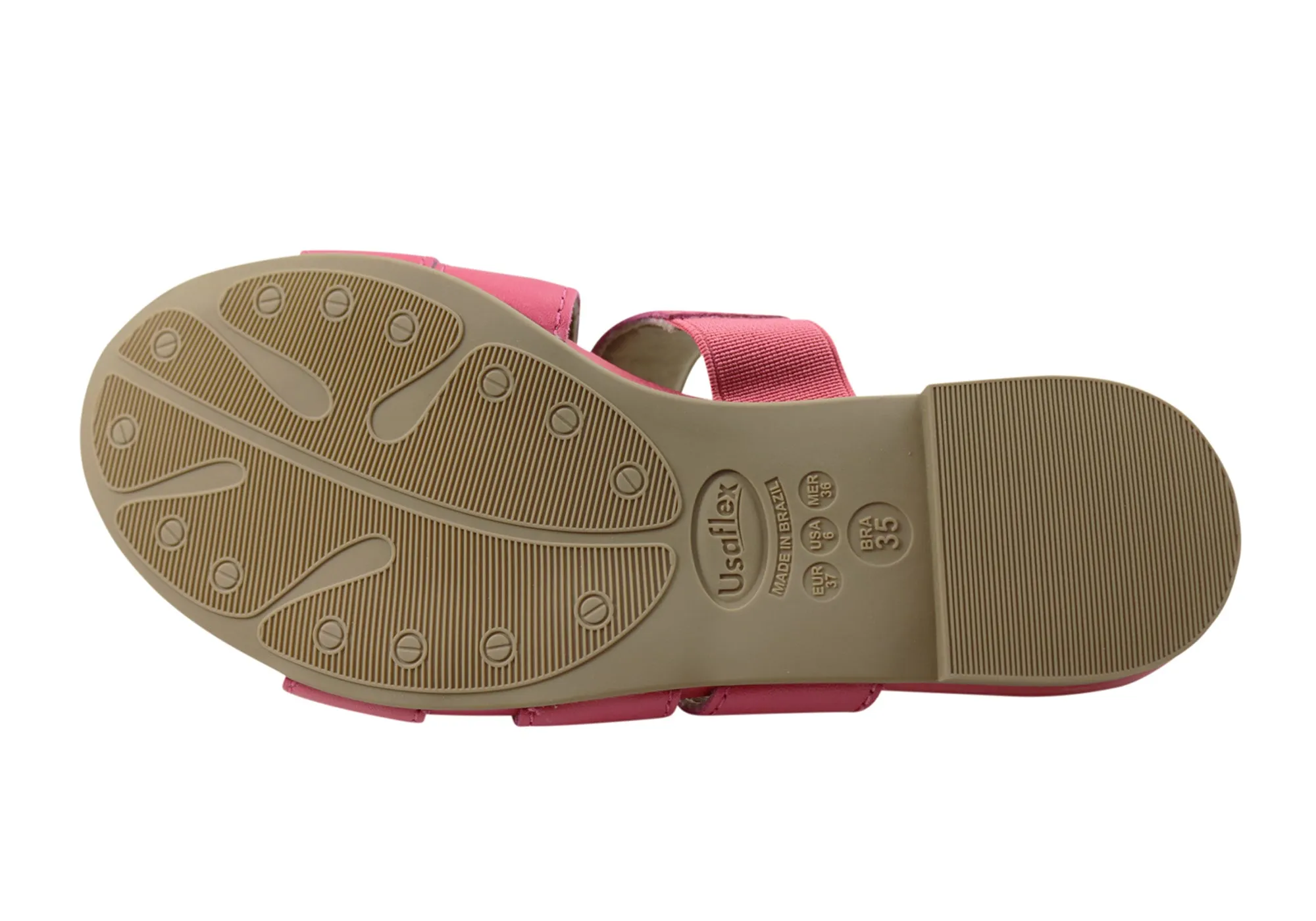 Usaflex Skyler Damen Komfort Leder Slides Sandalen Hergestellt In Brasilien Usaflex Schuhe