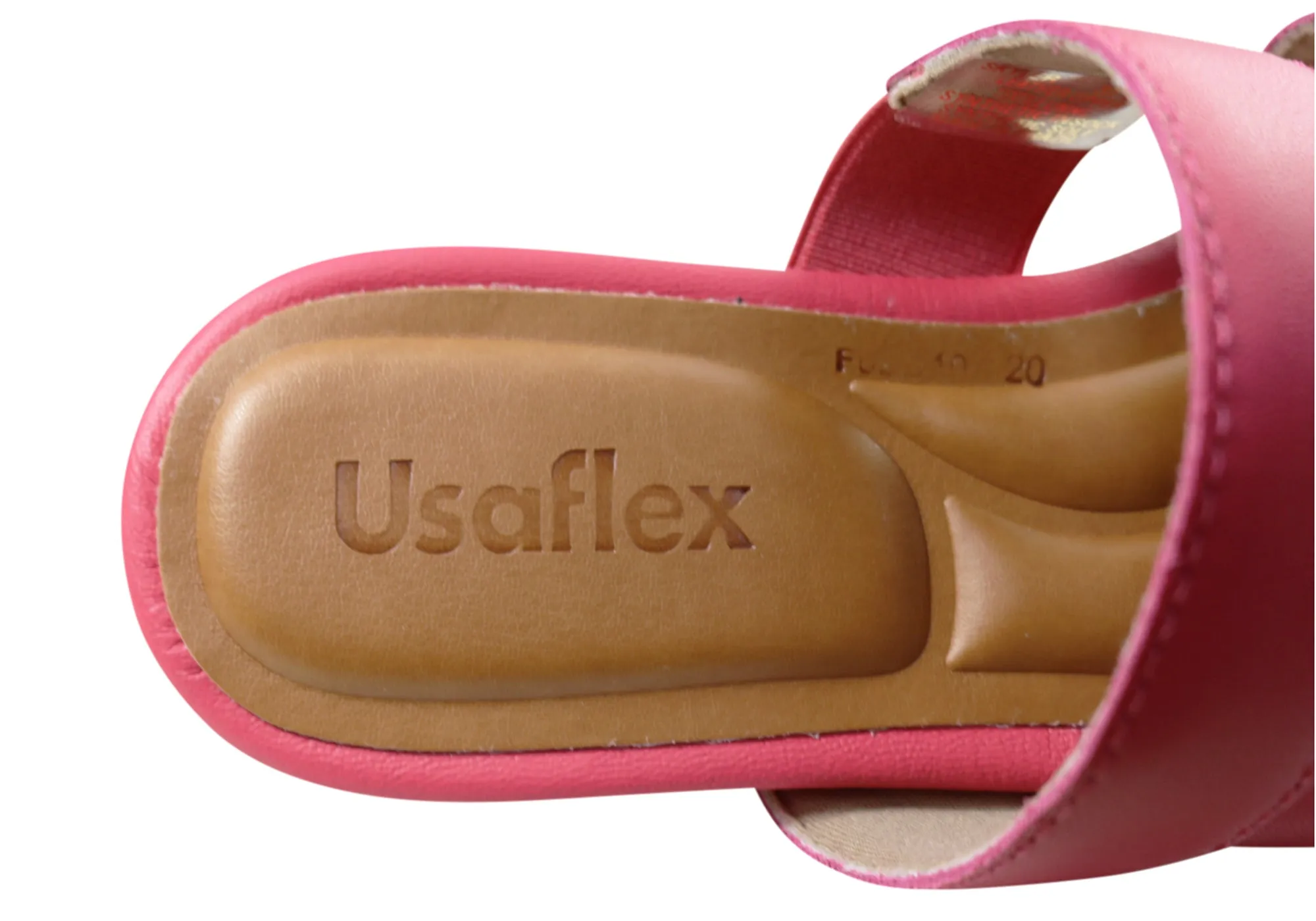 Usaflex Skyler Damen Komfort Leder Slides Sandalen Hergestellt In Brasilien Usaflex Schuhe