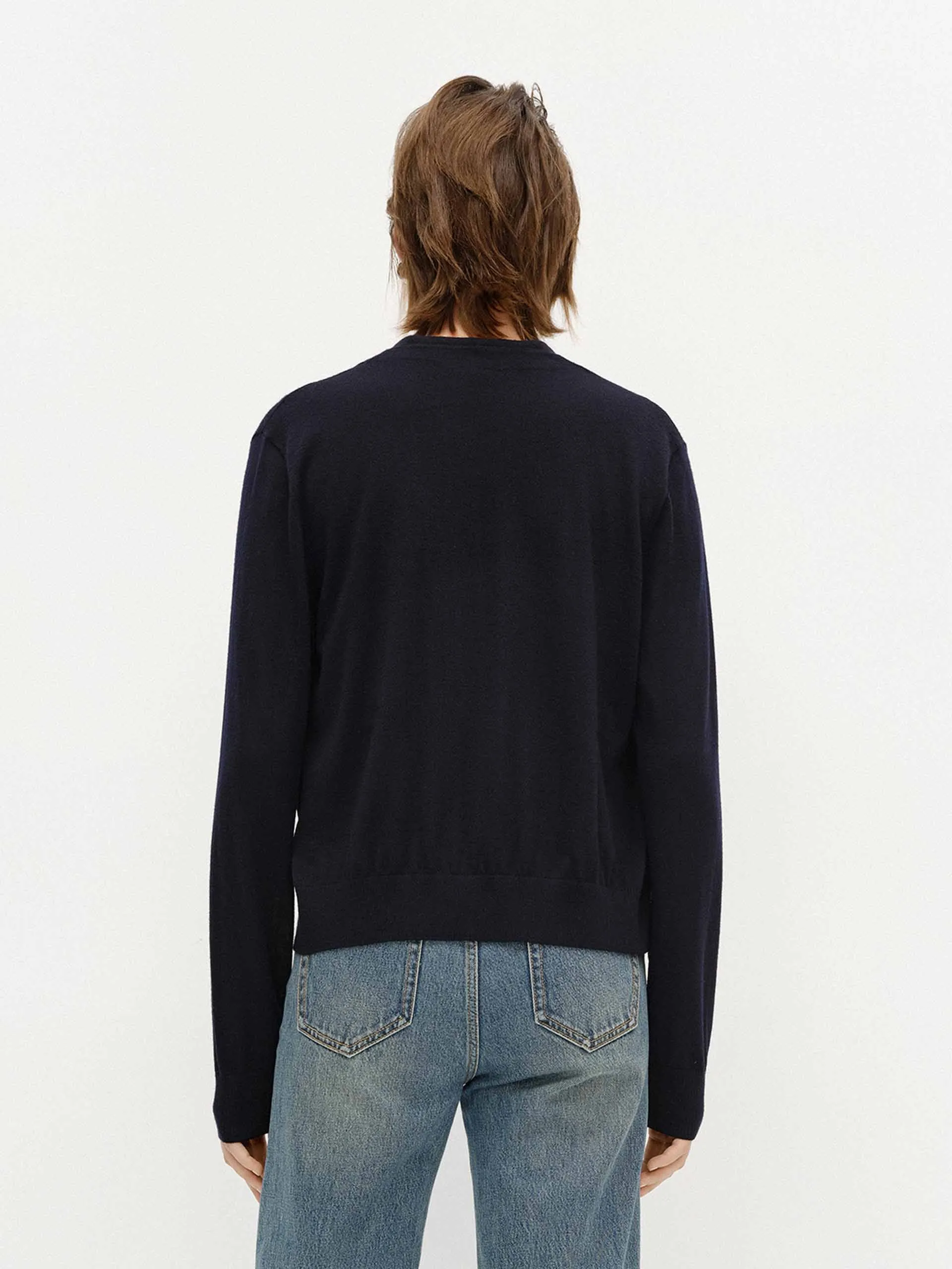 V-Ausschnitt weicher Wollcardigan