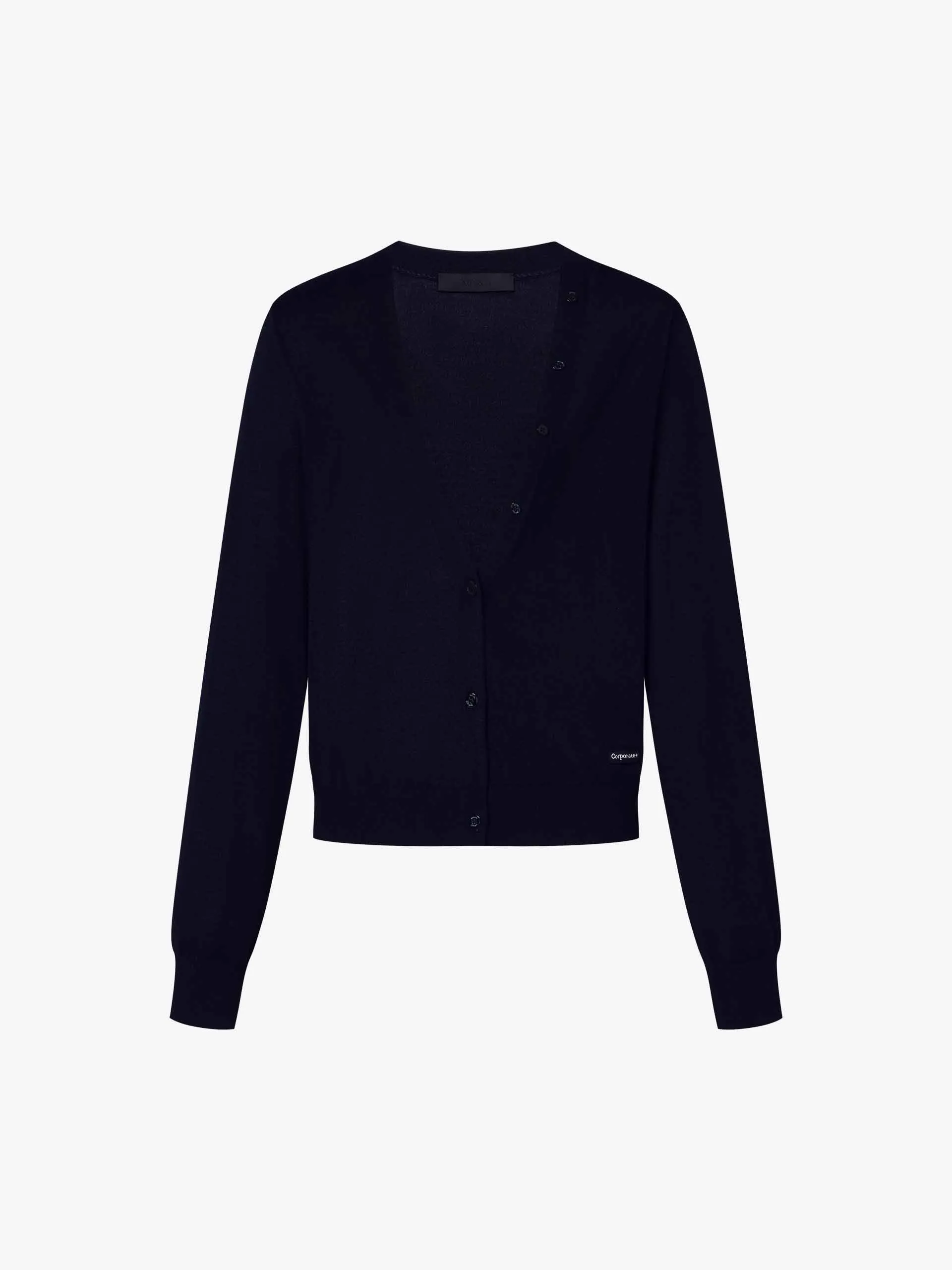 V-Ausschnitt weicher Wollcardigan
