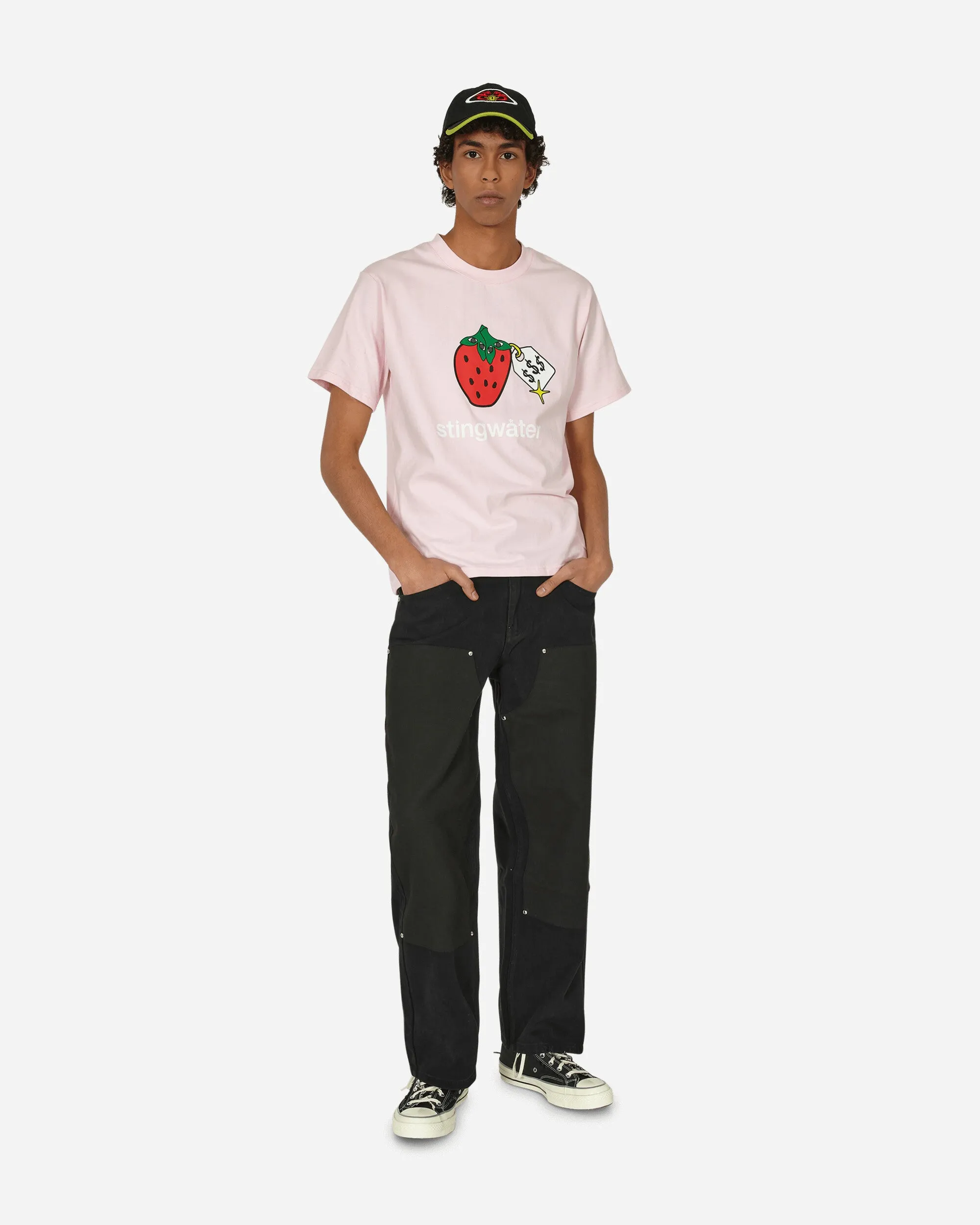 Sehr besonderes Bio-Erdbeer-T-Shirt Pink
