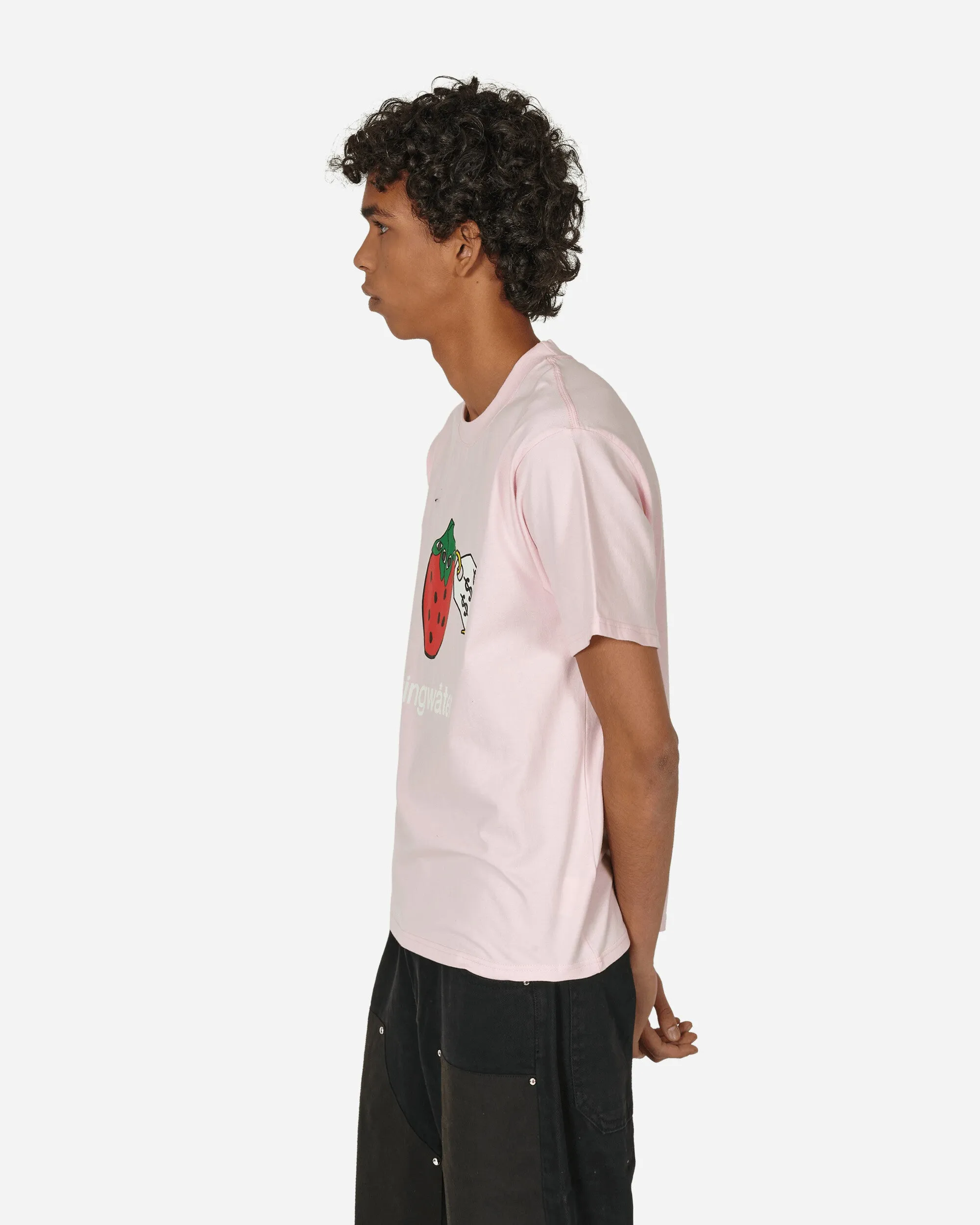 Sehr besonderes Bio-Erdbeer-T-Shirt Pink