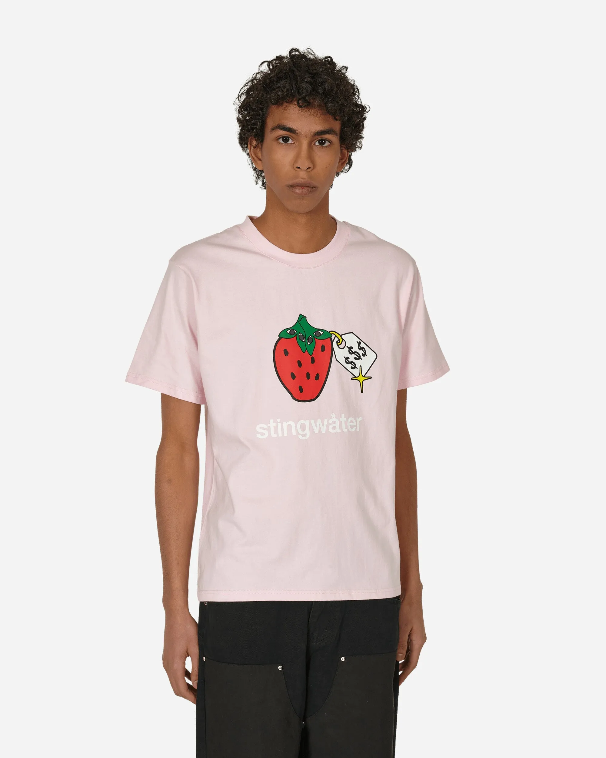 Sehr besonderes Bio-Erdbeer-T-Shirt Pink