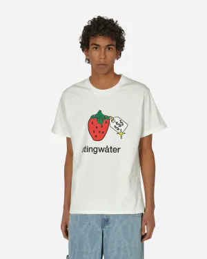 Sehr besonderes Bio-Erdbeer-T-Shirt in Weiß