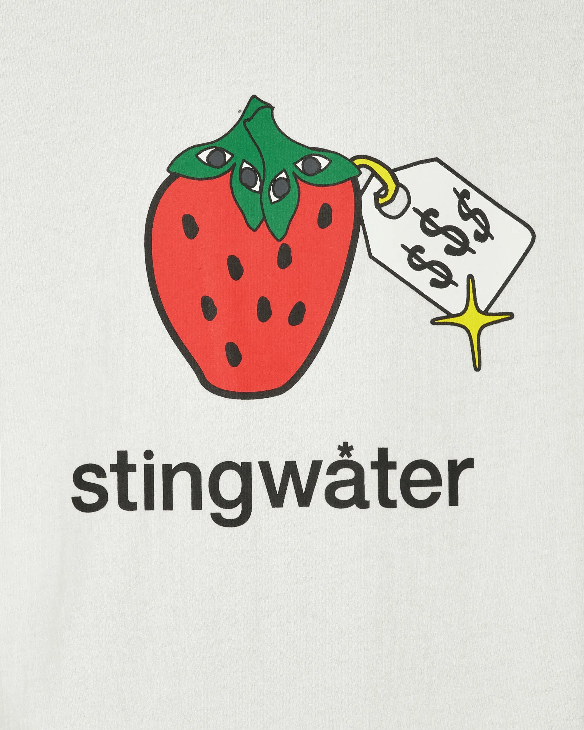 Sehr besonderes Bio-Erdbeer-T-Shirt in Weiß