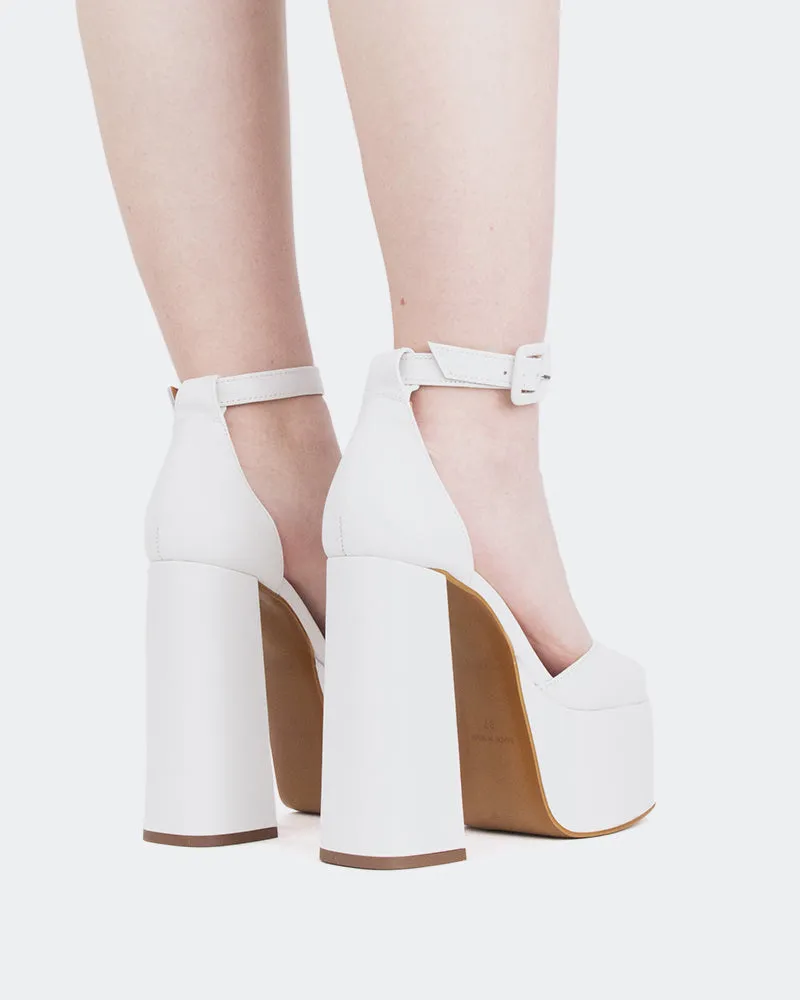 Walton Weißes Leder/Cuir Blanc