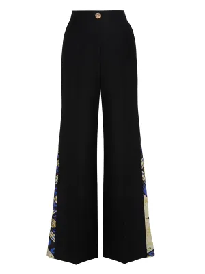Weit geschnittene Satinhose