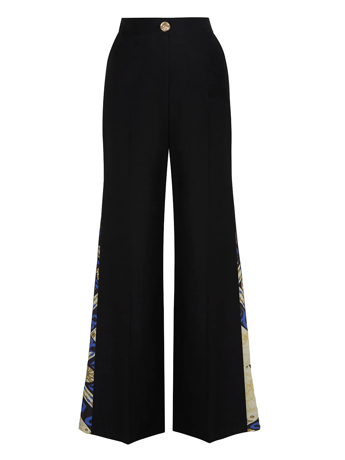 Weit geschnittene Satinhose