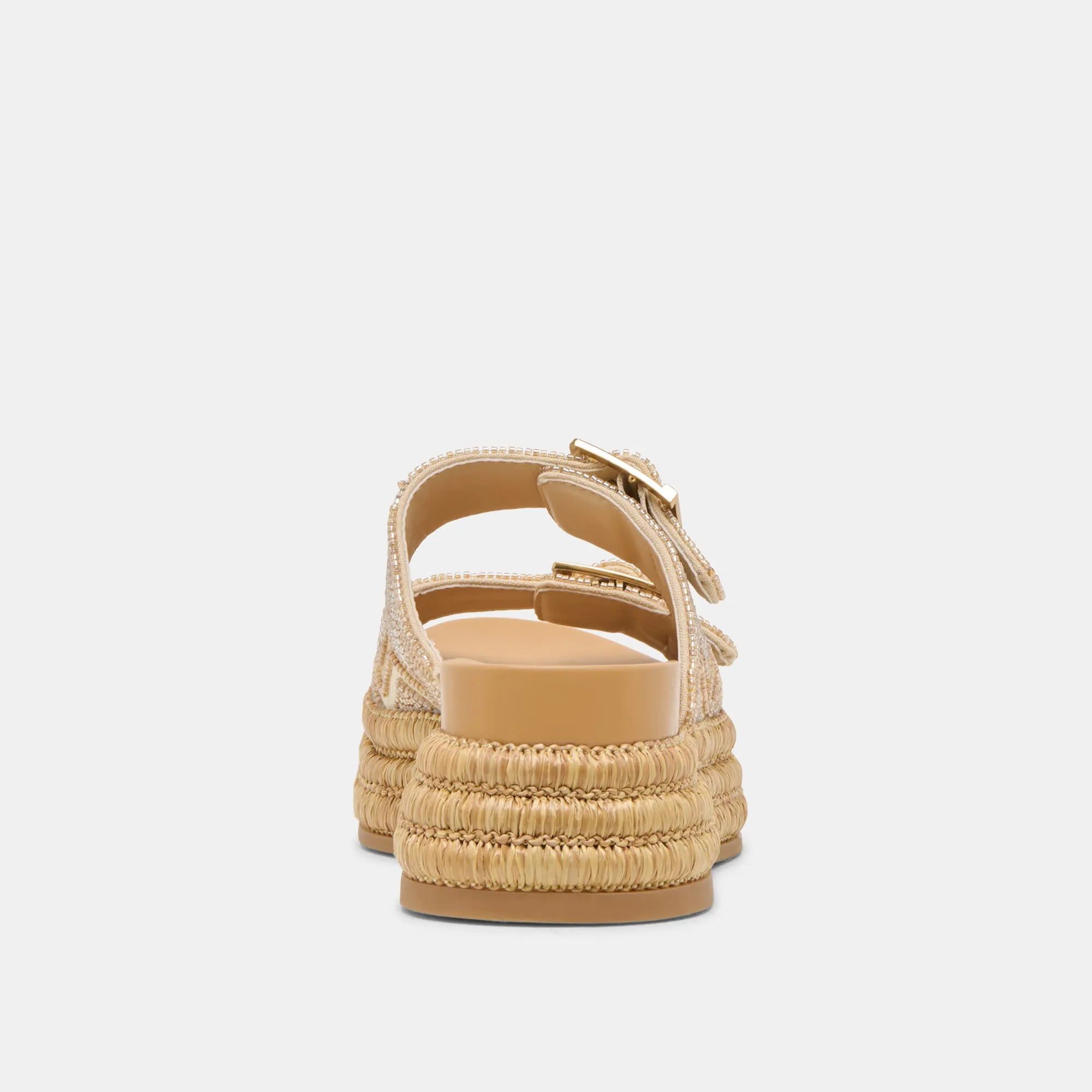 WIXIE SANDALEN GOLD MULTI PERLEN