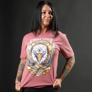 Damens Easy Rider Boyfriend Fit T-Shirt - Heather Mauve